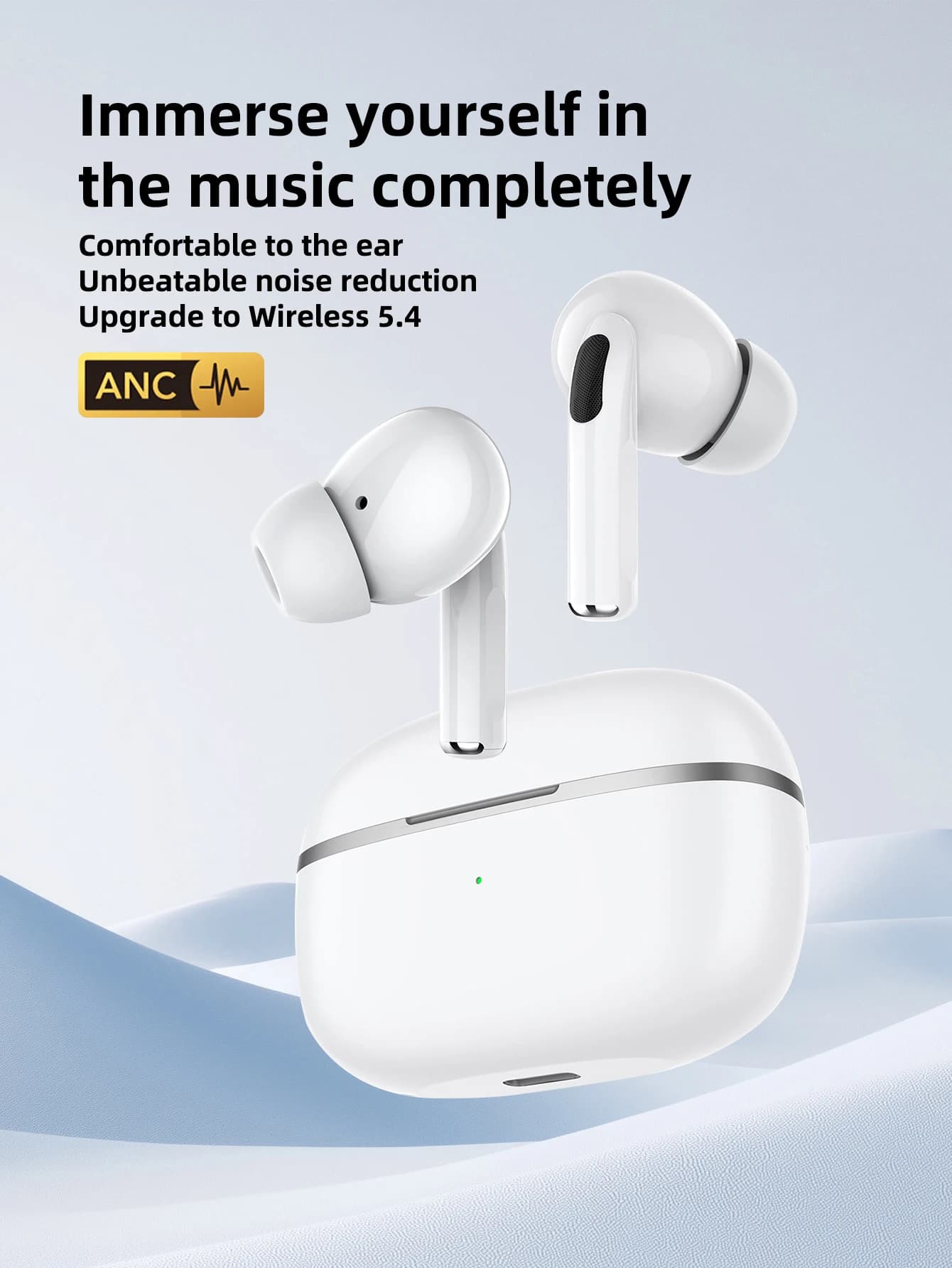 Bluetooth Wireless Airs Pro Auxiliary TWS Pro with Hi-Fi stereo microphone and iPhone compatible charging case