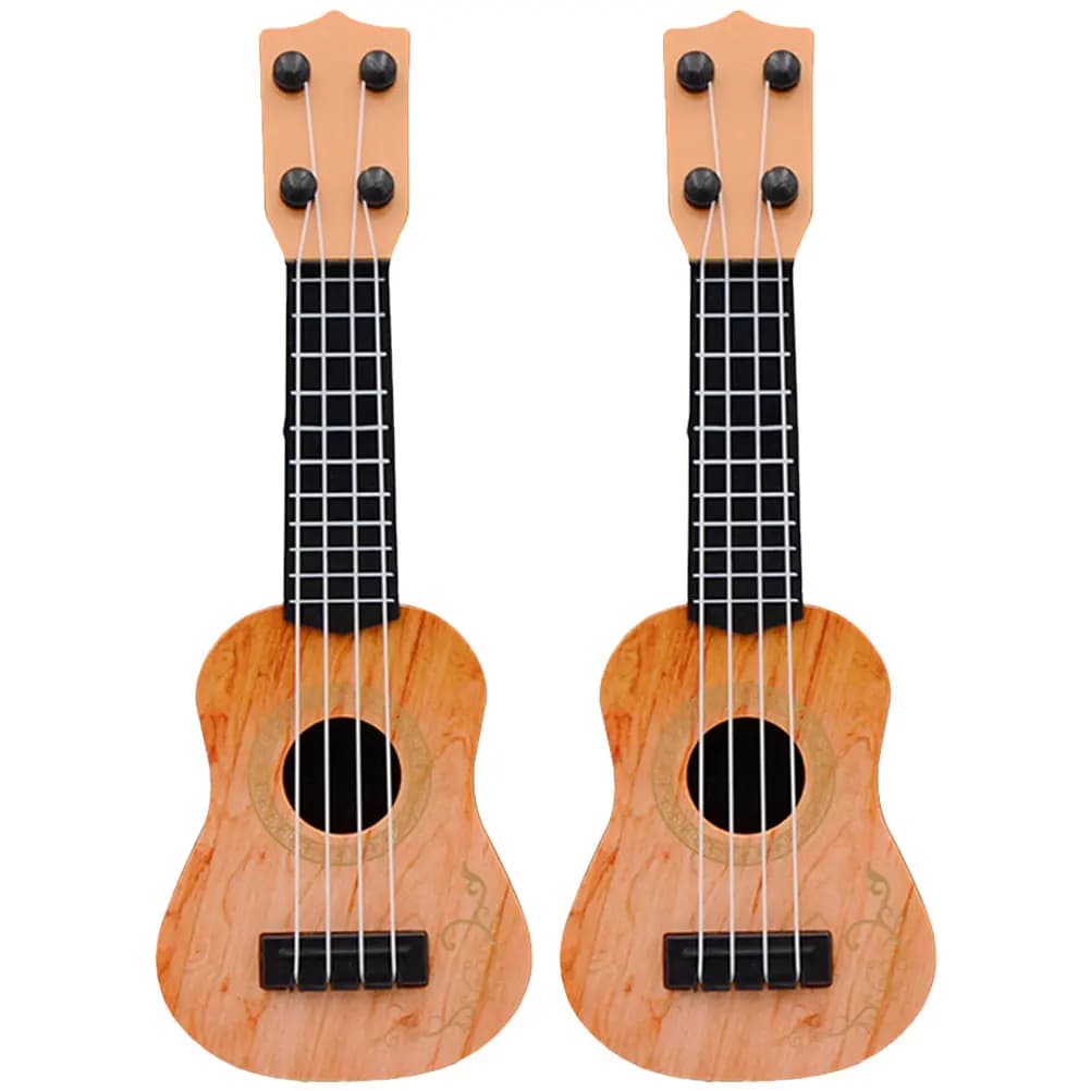 2 Pezzi Ukulele per Bambini, Strumenti Musicali in Plastica, Chitarra Educativa per l'Apprendimento Precoce, per Bambini Piccoli, per Spettacoli sul Palco