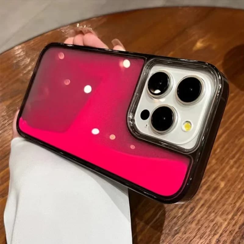 Custodia per telefono sabbie mobili luminose per iPhone 16 15 14 13 12 Pro Max Plus paraurti protettivo anticaduta