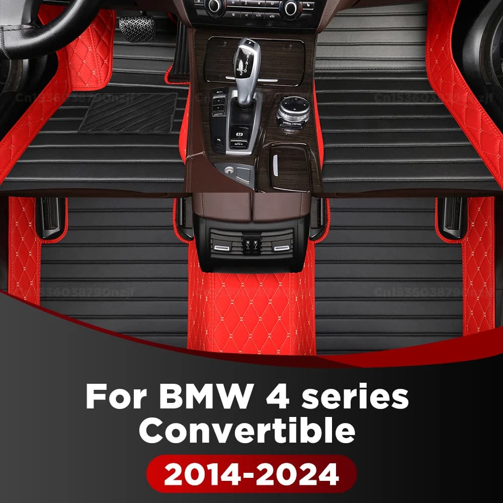 Per BMW serie 4 Convertible 2014-2024 Tappetino per auto personalizzato Automobile Tappeto Copertura Accessori interni Protettivo 2023 2022