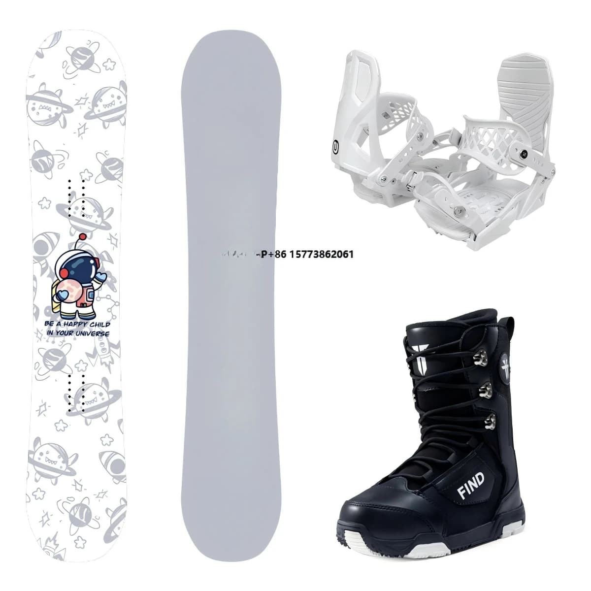 Stivali da snowboard per adulti per sport invernali