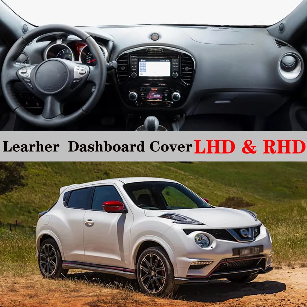 Dashboard Dash Mat Cover Leather Pad Sunshade Anti-UV Carpet Car Accessories For Nissan JUKE F15 Nismo RS 2011 2012 2013-2019