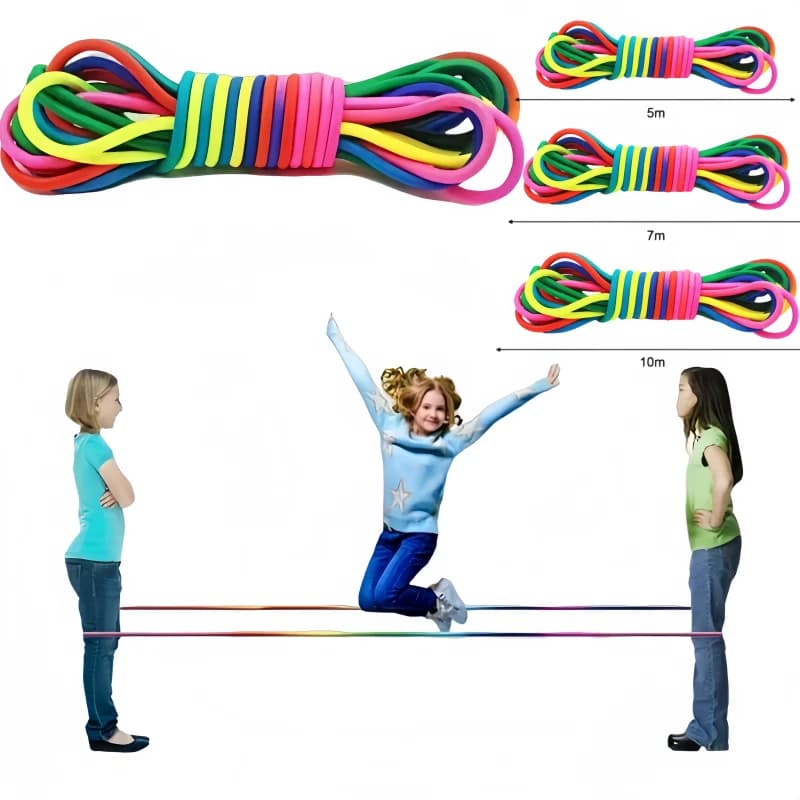 5-10m Jumping Wheel Elastic Movement Children's Toys Jumping Cord Training Jumping Children's Toys Salt Training Exercise Nylon Girl Gift