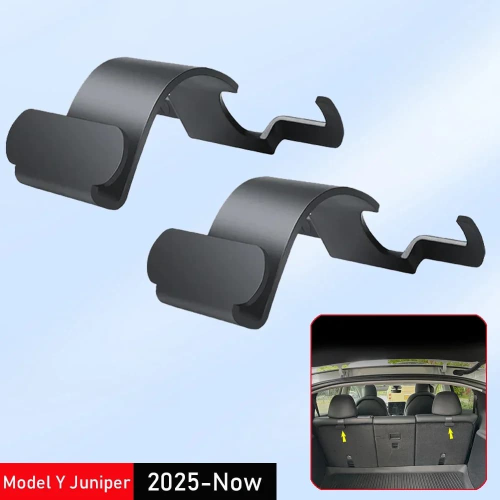 2 pezzi gancio per sedile posteriore per auto poggiatesta per sedile posteriore appeso portaombrelli organizer per bagagliaio per Tesla modello Y Juniper