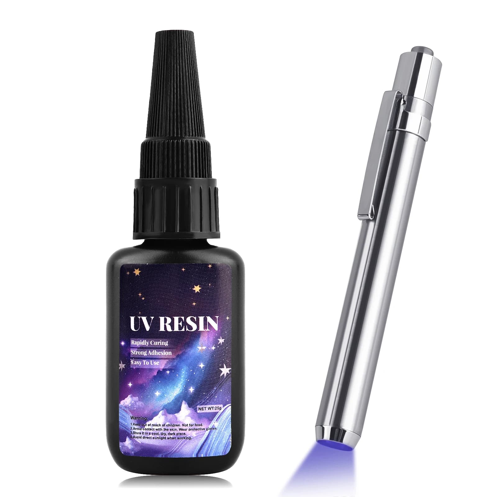 UV glue for 25 g UV glue for bonding and welding with light glue in fast drying resin to glue metal glass wood crafts DIY Decor