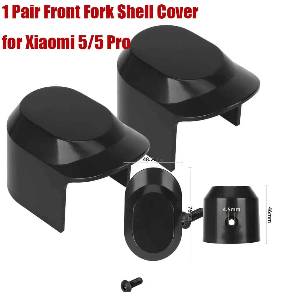 For Xiaomi 5/5 Pro Front Fork Shell Cover With Screws Electric Scooter Accessory 1Pair Plastic Frame Guard Case Replacement Part
