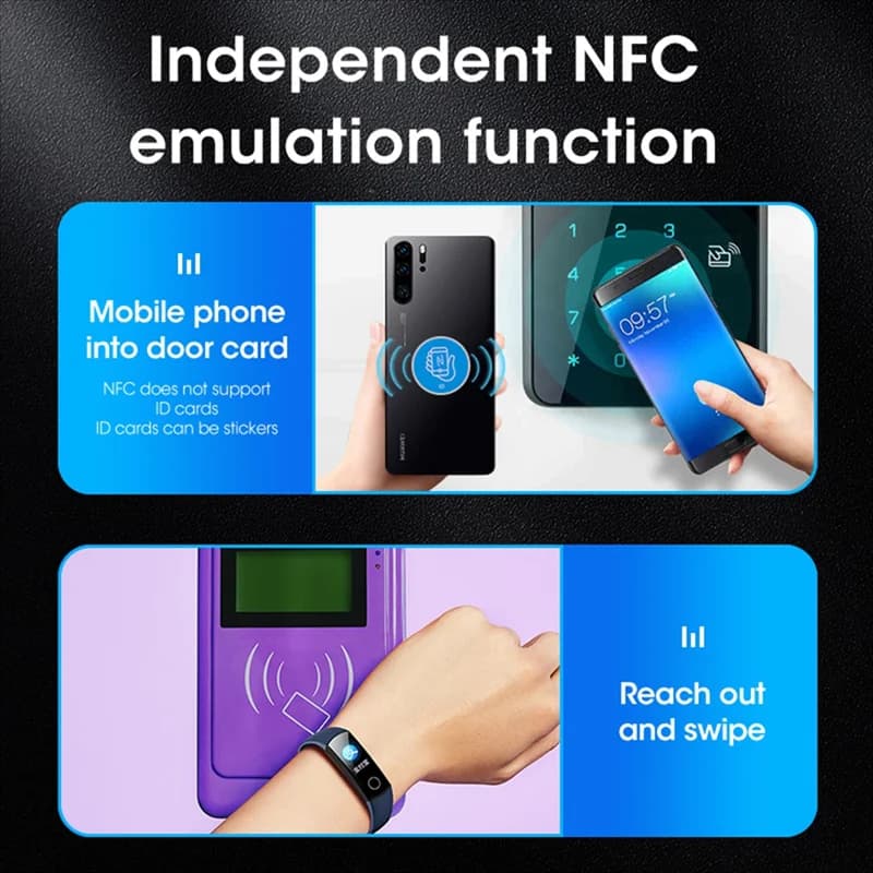 B27B X100 RFID NFC Smart Card Reader Writer + 5XCUID Card/Keychain RFID Duplicatore ID IC Card Programmatore Copiatrice chiave crittografata