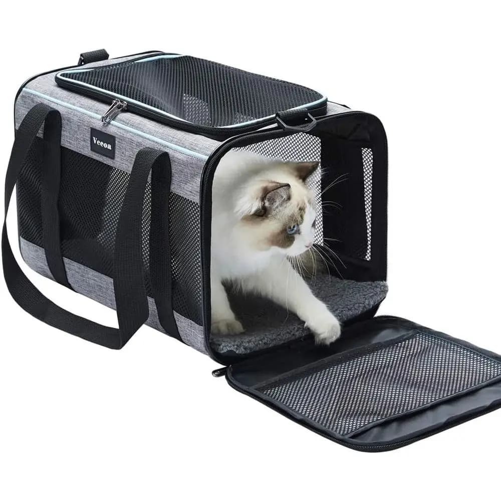 Trasportino Morbido Portatile per Cani e Gatti fino a 10 kg, Ideale per Viaggi e Uso Domestico