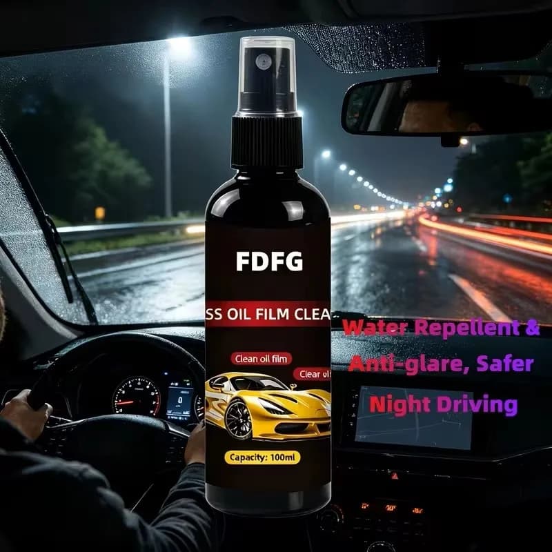Anti‑Fog Rain Repellent Spray, Long‑Lasting Glass Defogger Agent for Car Windshield & Windows, Helmets, Swim Goggles and Mirrors, Enhance Visibility for Safe Driving in Rainy Conditions