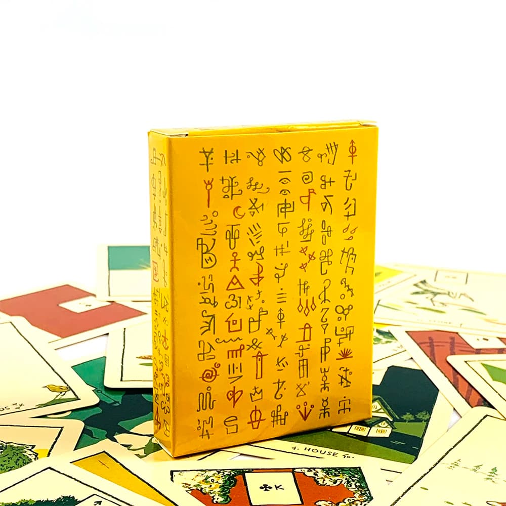 New Green Glyphs Oracle Cards 41 Cards 9*6.4cm English Vision Divination Board Games For Party , Meditation & Spiritual Practice