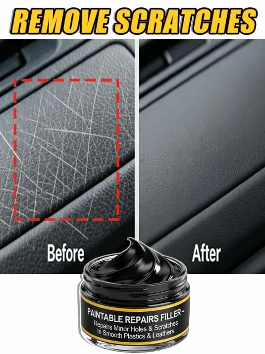 All-Purpose Auto Interior Repair Cream, Restore Leather & Plastic, Ideal for Seats & Steering Wheels