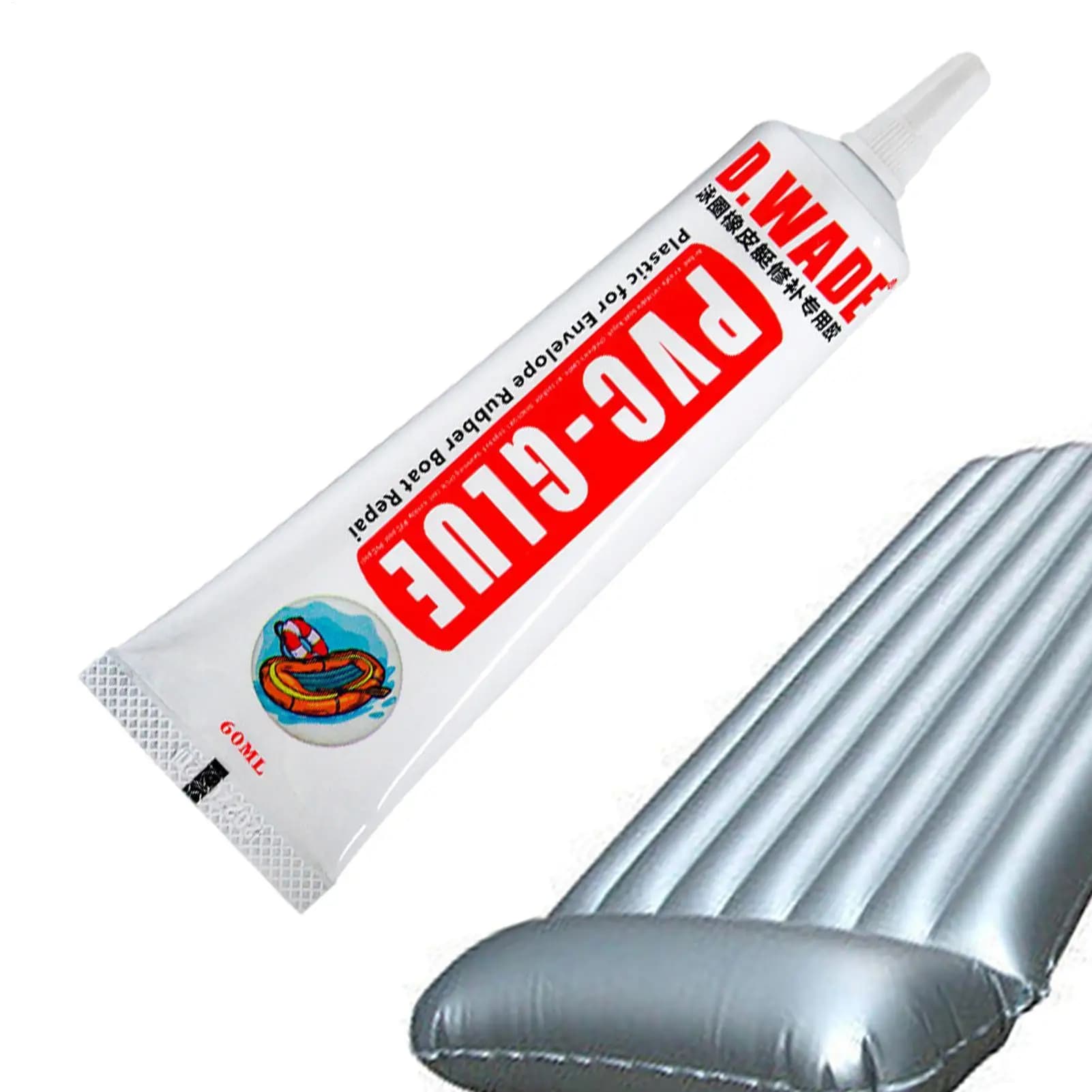 Colla Adesiva PVC 60ML per Riparazione Gommoni, Tubi e Materassini Gonfiabili, Paddle Board, Kayak