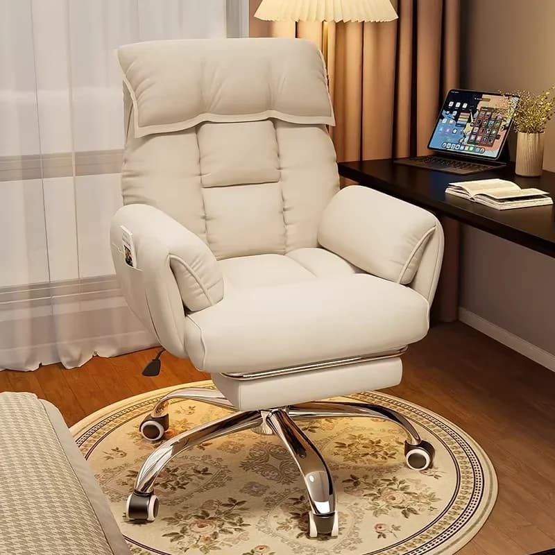 Sedia Ergonomica da Ufficio per Computer, Comoda per Lunghe Ore di Lavoro, Reclinabile, con Funzione Relax e Riposo