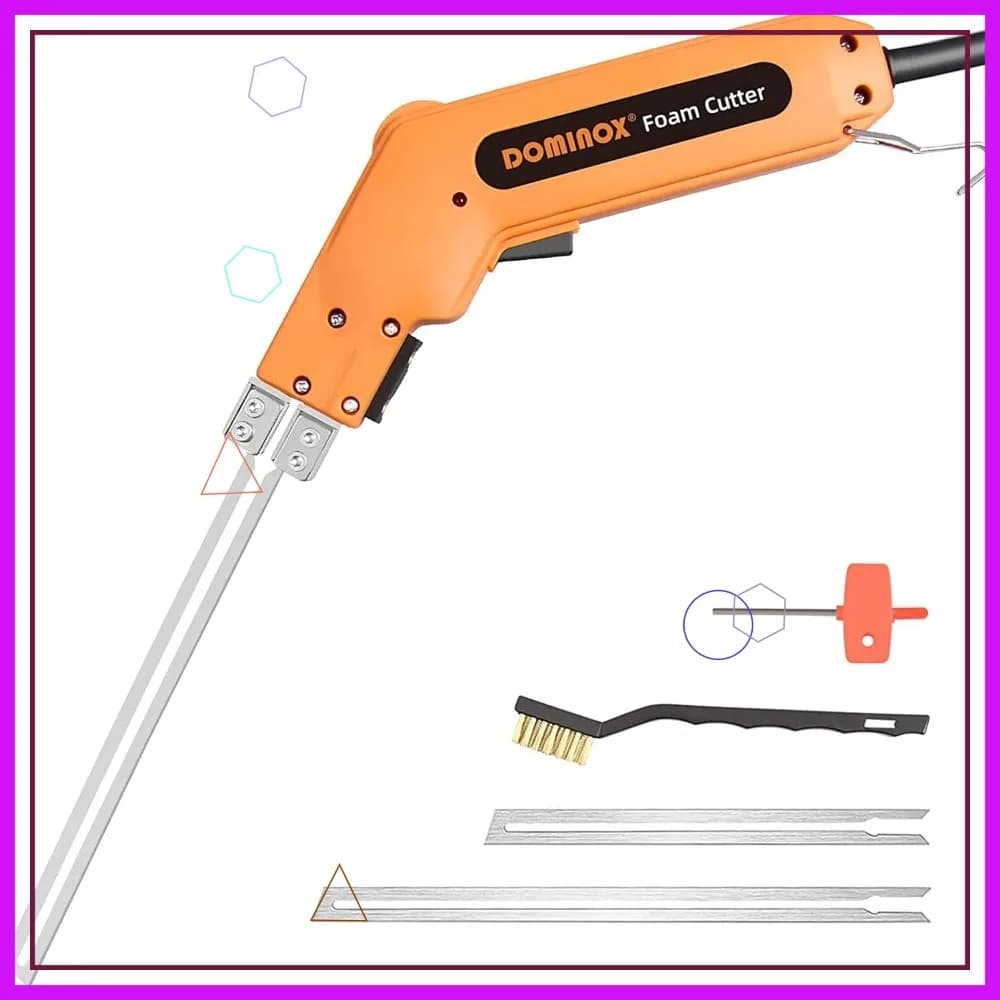 Kit Taglierina a Caldo per Schiuma con Valigetta Robusta per Tagliare Pannelli in Schiuma, EPP, EPS, XPS, EVA, EPE, PU, KT Board, Spugna, Nylon