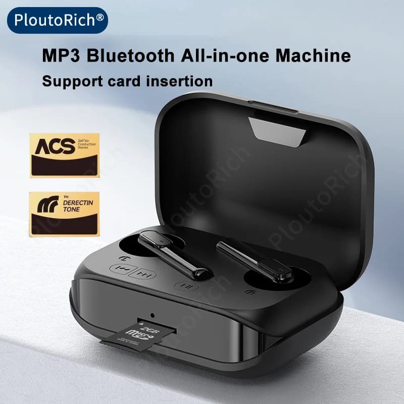Auricolare Bluetooth HiFi Effetto sonoro Supporto Scheda Inserimento nell'orecchio Stile Bluetooth 5.3 Scheda di memoria da 32 GB Ascolta musica Lettore MP3