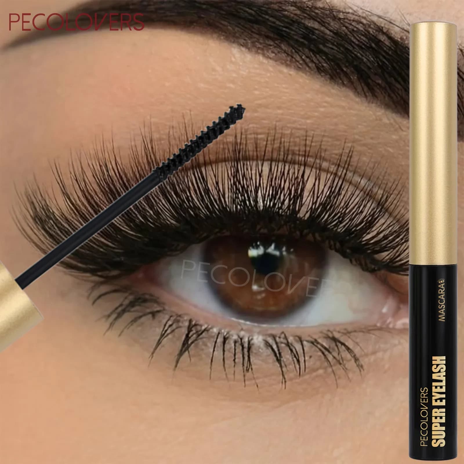 1PC Black Thick Mascara with Slim Brush Head Design, Waterproof, Not Easy To Clump, Makes Eyelashes Clear, Long and Curled