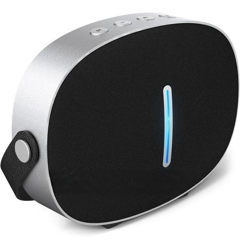 Altoparlante Bluetooth Portatile da Esterno 40W con Luce RGB e Griglia in Tessuto, Boombox per Feste e Regali
