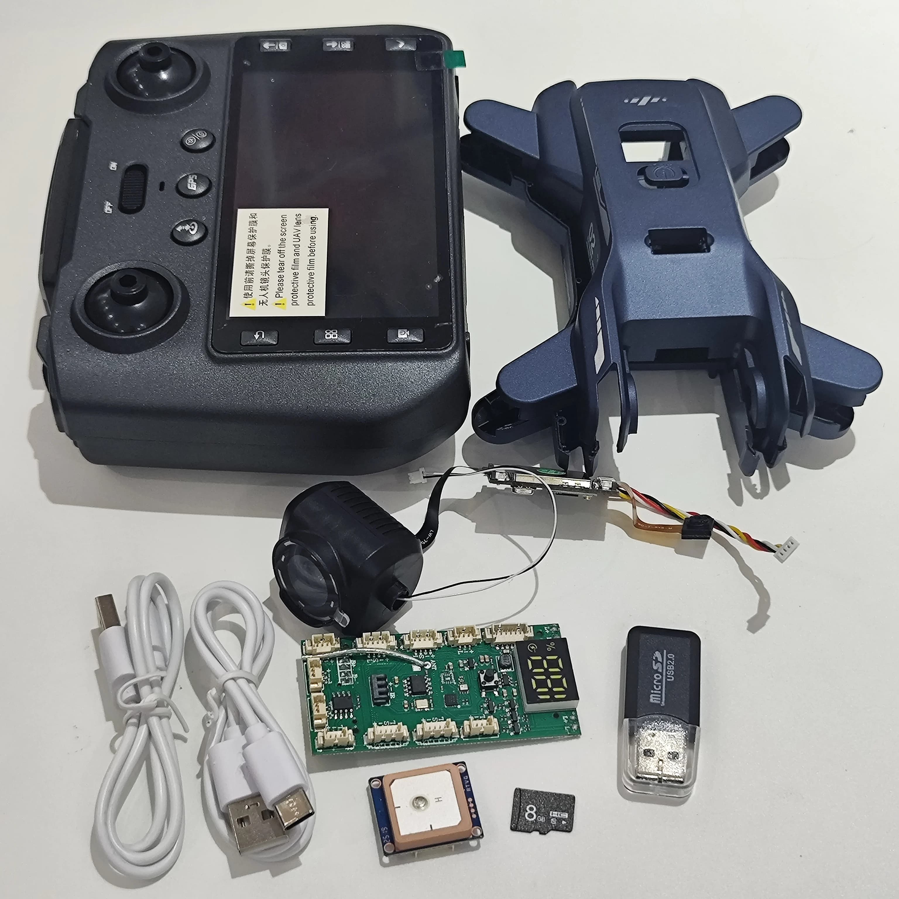 XT808 Folding Drone LSRC LS-XT808 RC Quadcopter Spare parts remote control/main card/room/mobile GPS/recharge/Vite etc.