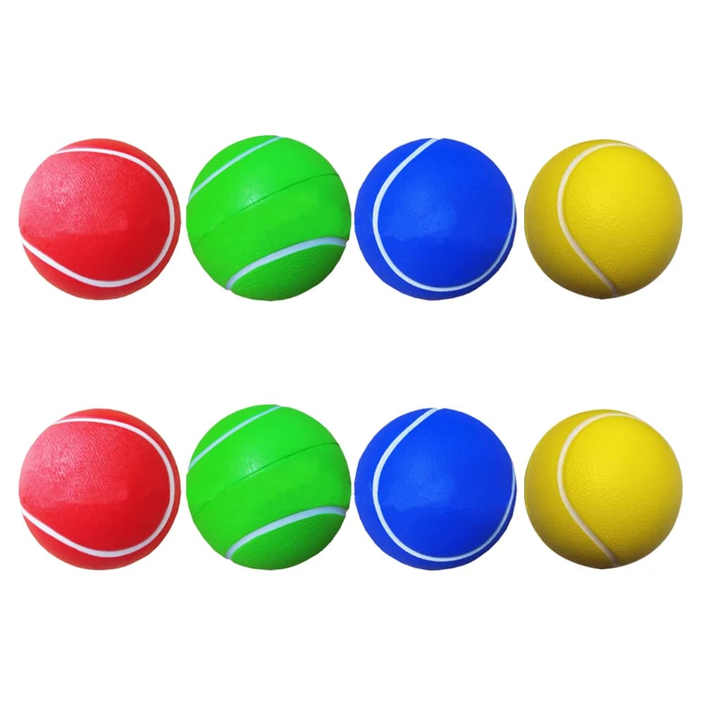 Palline da tennis solide da 8 pezzi Palline da tennis in PU durevoli per l'allenamento di giocare Palline da tennis multiuso Accessori sportivi Sport per racchette