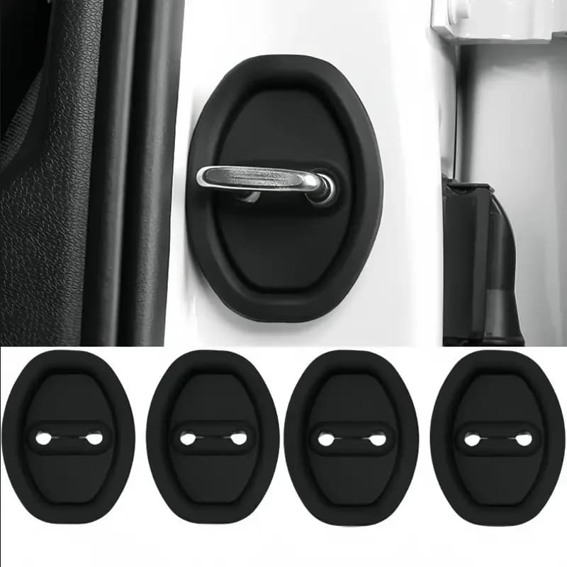 Car Door Shock Absorbing Buffering Mat Reduce Noise Universal Silicone Cushion Mute Protective Covers Car Door Mute Accessories