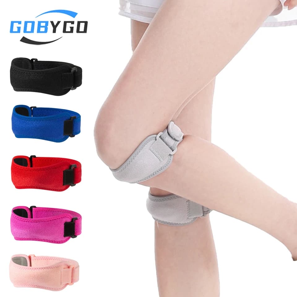 GOBYGO 1 pcs rotating strap menicus protection pressurized sports brace racing women fitness basketball rope for jumping badminton