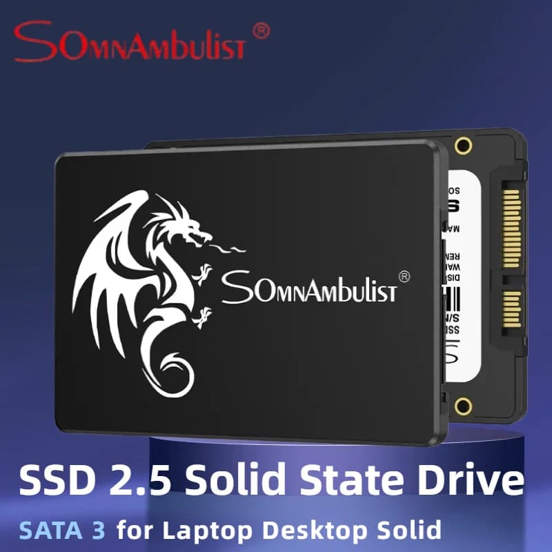SomnAmbulist Fast SATA3 2.5 Internal SSD 120GB 240GB 480GB 960GB 128GB 256GB 512GB 1TB 2TB Replacement Hard Drive For PC Laptop
