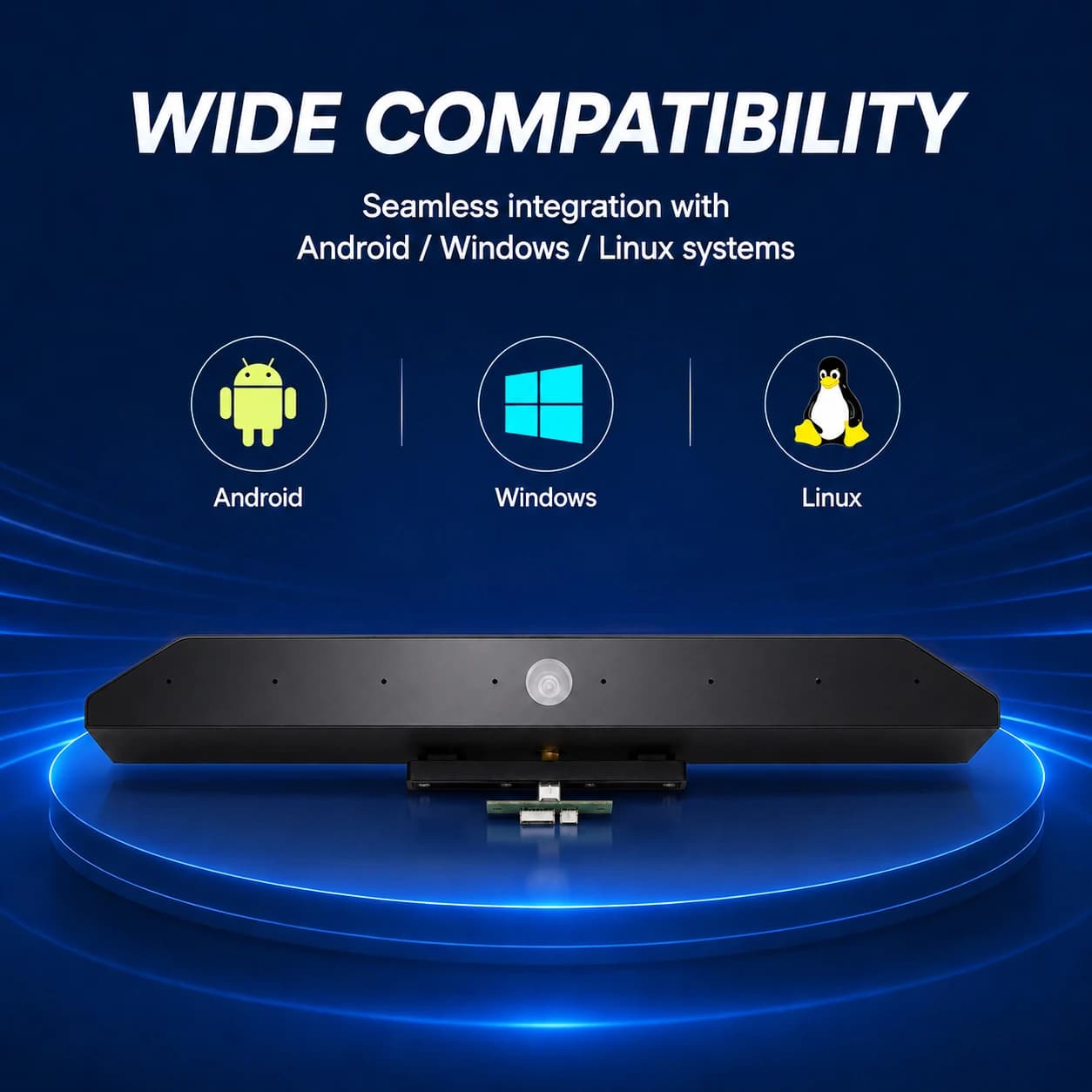 8MP Webcam 1080P 4K 30FPS HD Camera 8 Array Mic USB 2.0 3.0 FF 4X ePTZ AI Tracking Gesture Control Video Conferencing