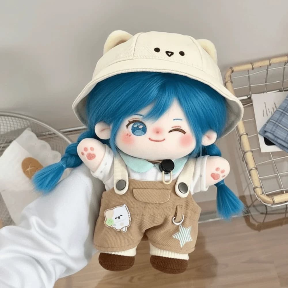 1 set Cross-Dressing Cartoon Tute 20 cm Vestiti di cotone Cappello da orso Vestiti di cotone per gatti Accessori di vestiti di moda carini
