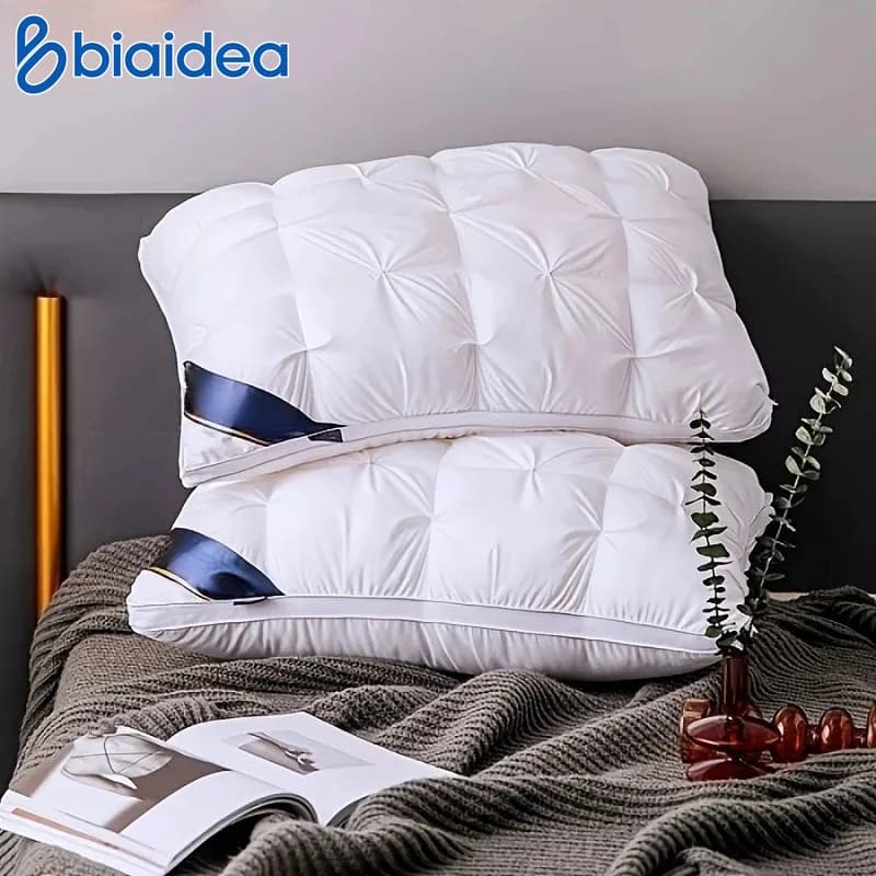 1 cuscino 48x74cm con nucleo ritorto per hotel, casa e uso domestico - Cuscini morbidi e di supporto, adatti per dormitorio e letto singolo