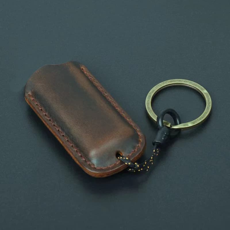 Classica scatola protettiva per accendino a gas antideflagrante in pelle resistente per Bic J5 custodia portatile riutilizzabile copertura per armatura esterna regalo uomo