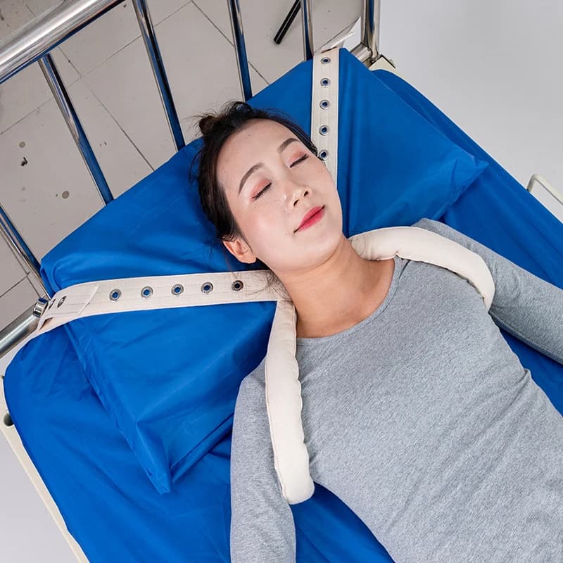 Set di cinghie di ritenuta sdraiate Bondage Restrizioni Mani Gambe Vita Spalle sul letto Per pazienti mentali Assistenza sanitaria