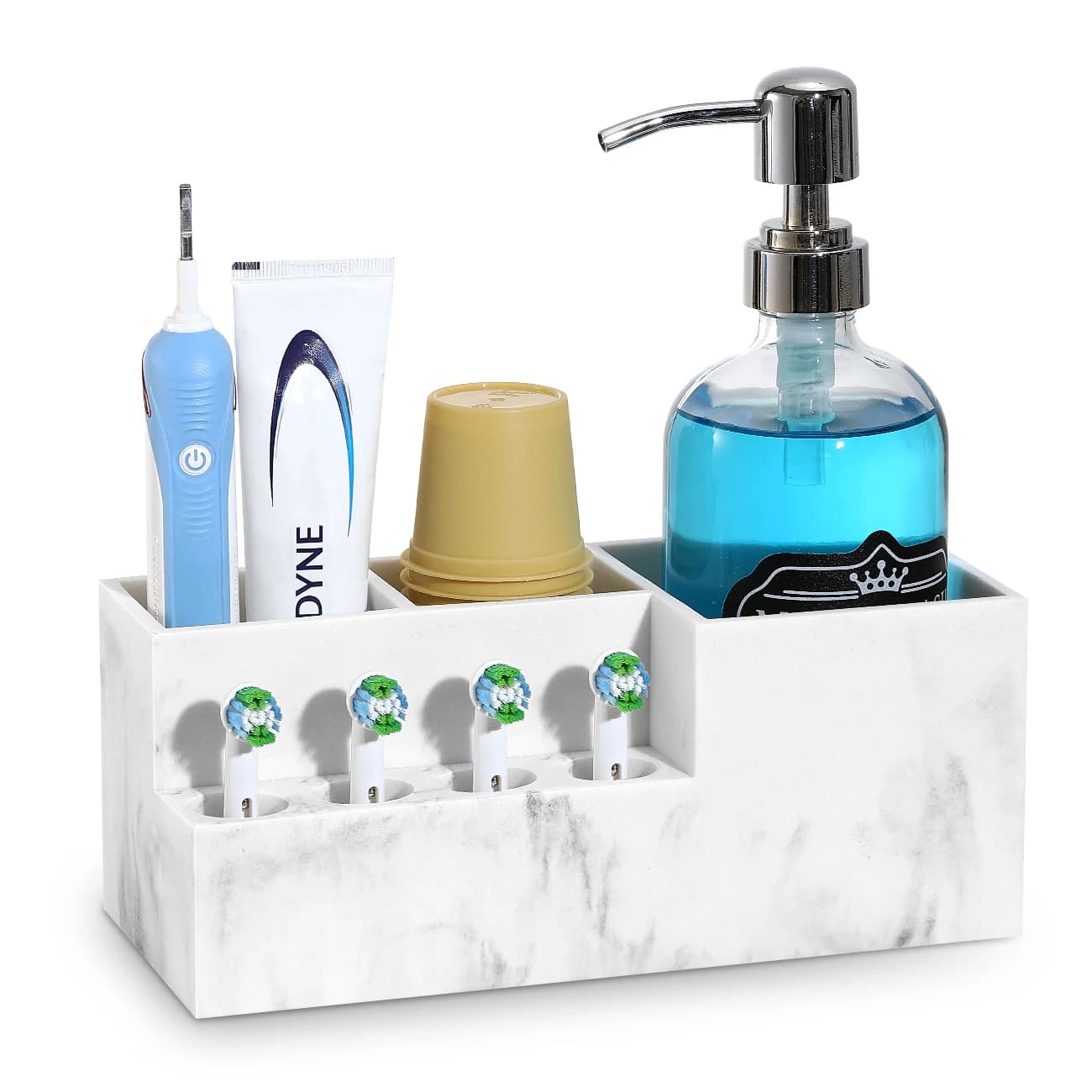Electric Toothbrush holder for bathroom organizer with 4 Philips Sonic Toothbrush holder