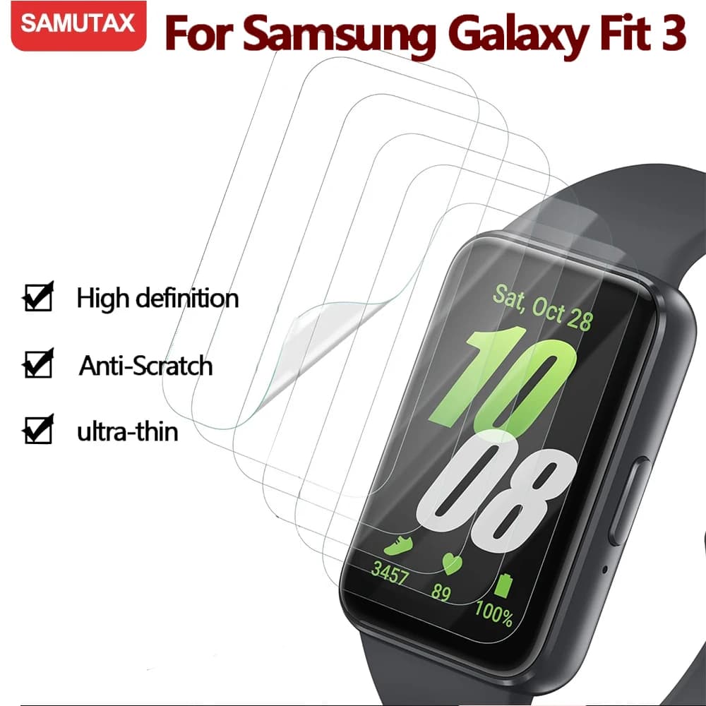 Vetro temperato per Samsung Galaxy Fit 3 TPU HD Protezione schermo Antigraffio ultrasottile per Samsung Galaxy Fit 3 Prottiecve Film