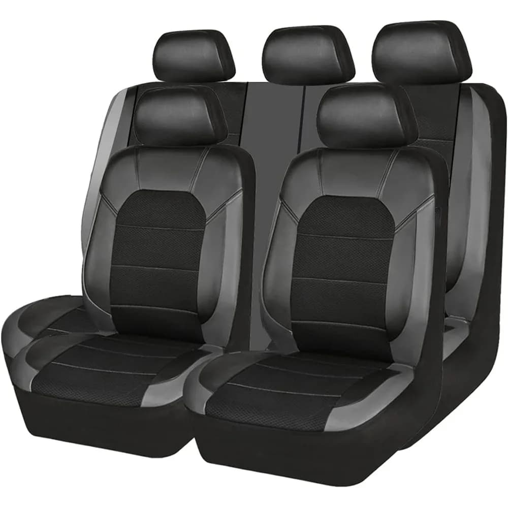 9 pcs/set car seat cover for car fabric breathable cushion for car seat universal leather Pu front and rear full protection