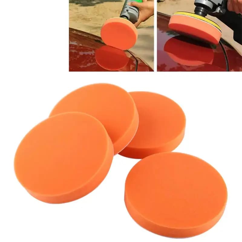 5/6 pollici Auto Lucidatura Tamponi Per Lucidatura Schiuma Piatta Spugna Ceretta Kit Strumento Per Auto Lucidatore Buffer Auto Cura Lucidatura Pads-5/10 Pz