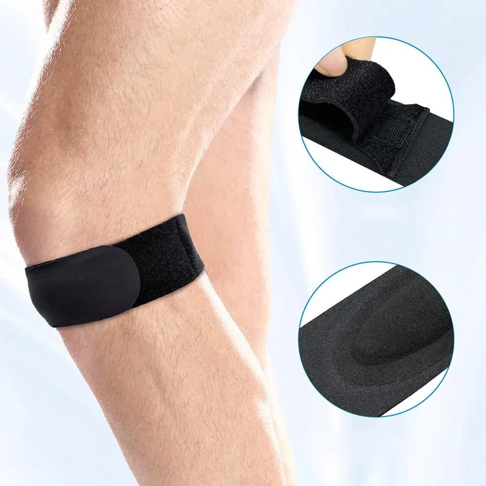 1 Pezzo Fascia Patellare in Silicone Ultraleggera, Comoda Protezione per la Ginocchia, Ideale per Corsa, Fitness, Sport con la Palla, Supporto per Ginocchio
