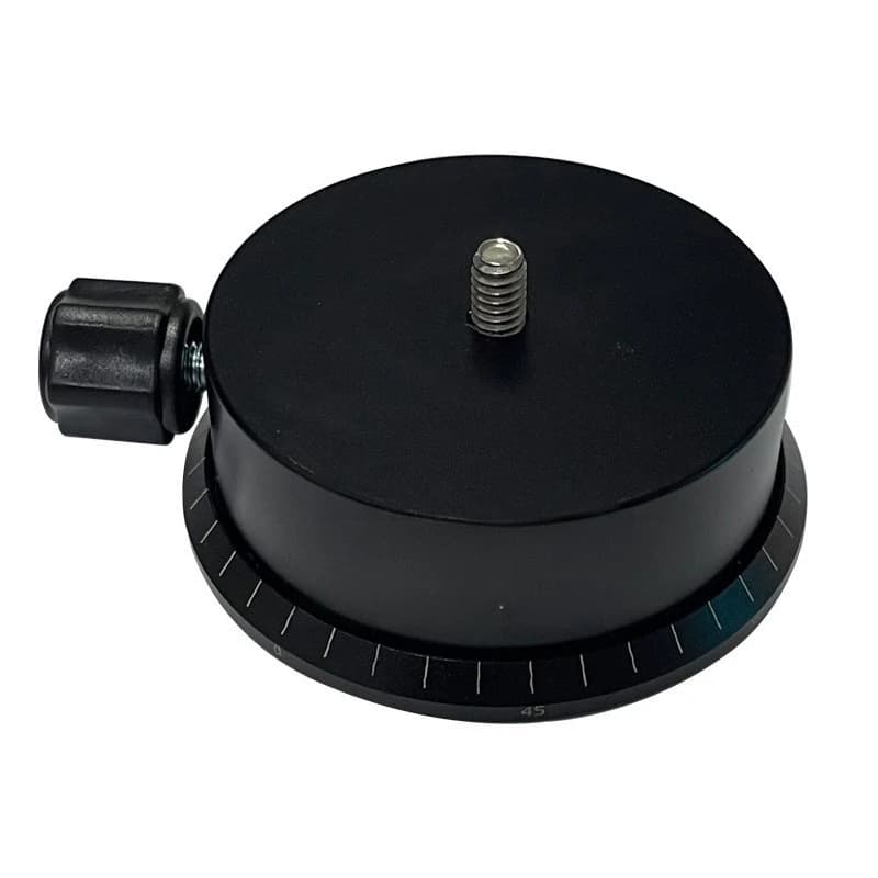 For PTZ plate holder panoramic turntable fine-tuning 360-degree scale all-metal photography tripod plate holder