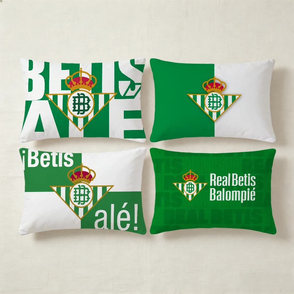 Fodera per cuscino R-Real Football Club B-Betis, prodotto di successo, per divano, soggiorno, bifacciale, morbida, decorativa.