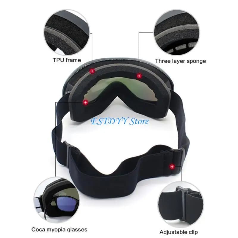 Maschere da snowboard antiappannamento G6DE Maschere da sci a doppio strato Maschere da sci con protezione UV