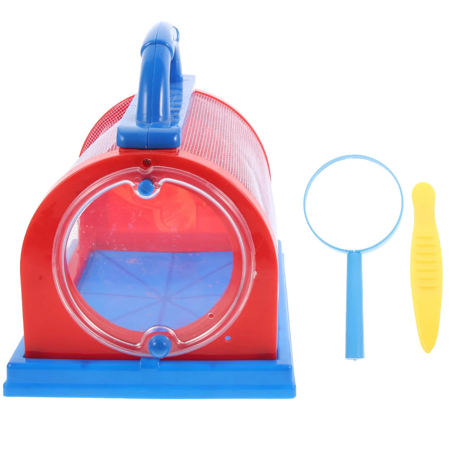 Set di Gabbie Portatili per l'Osservazione degli Insetti, in ABS con Rete, per l'Allevamento di Farfalle, Trasparenti, per Bambini, da Esterno, con Supporto Portatile