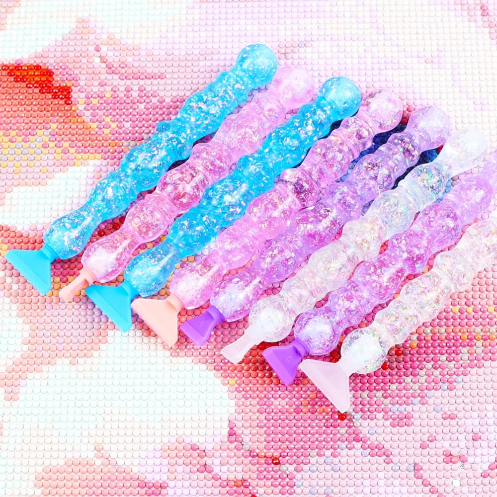 Nuova penna lucida per pittura diamantata, penna per diamond art con punte a vite in plastica e accessori
