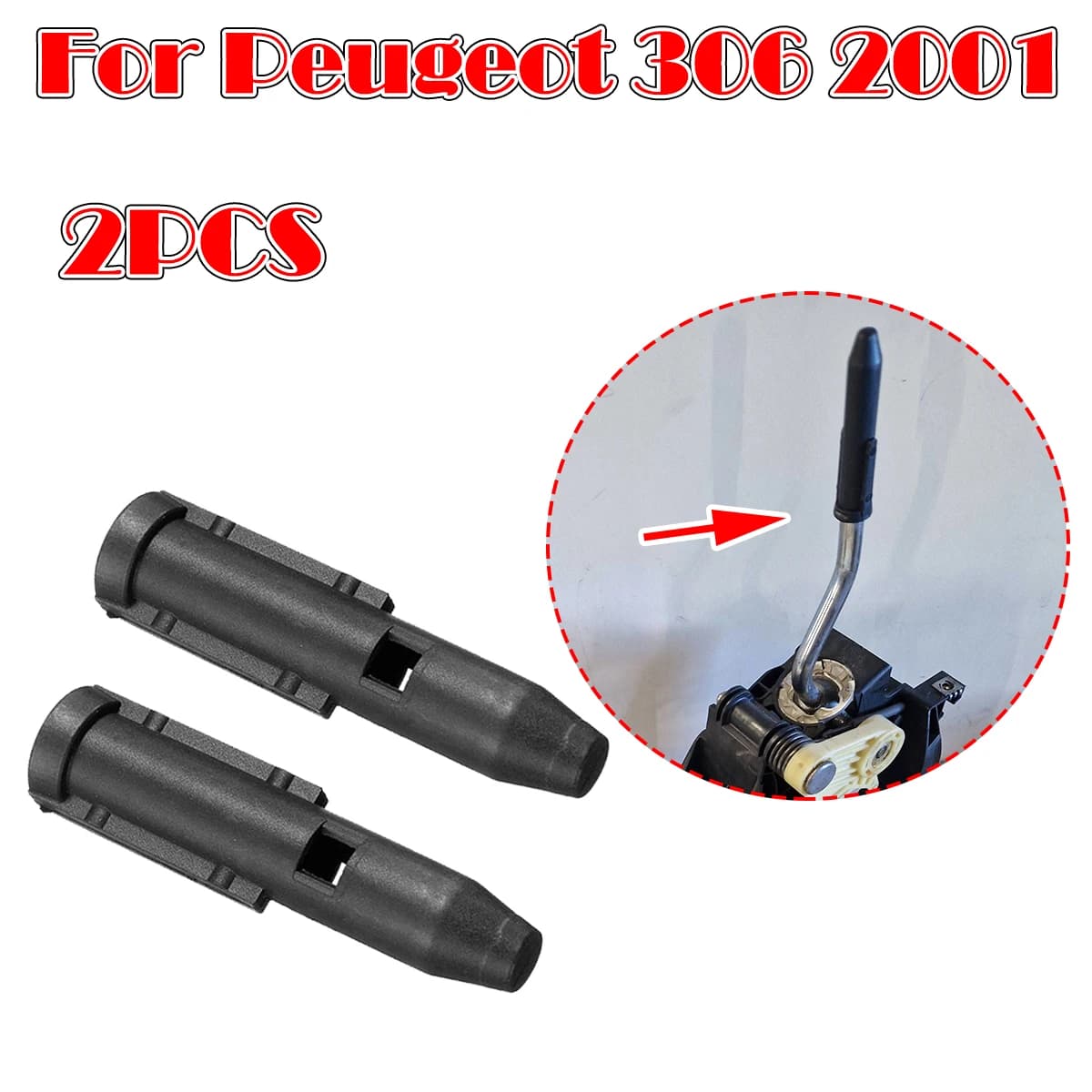 5 Speed Gear Shift Knob Stick Rod Lever Pen Adapter Inner Sleeve For Peugeot 306 2001 Berlingo B9 Partner Shifter Gaiter Boot