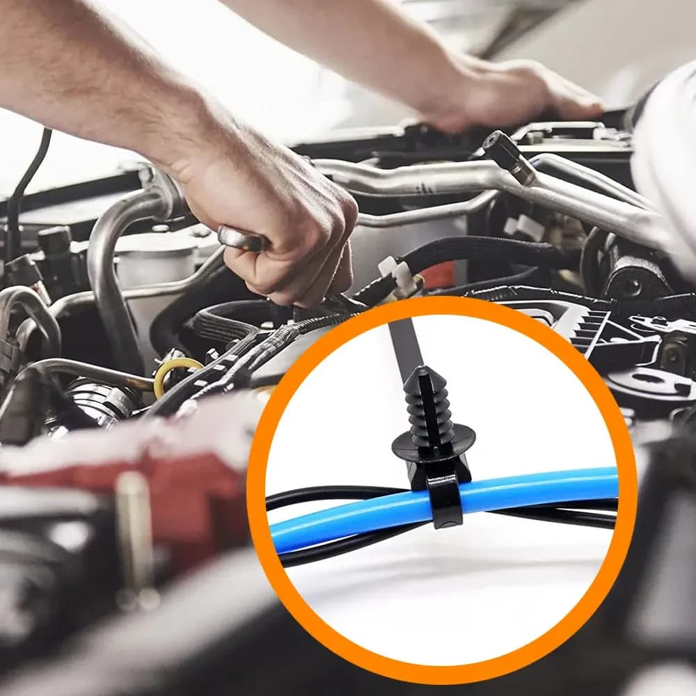 10 pz Auto Fascette per cavi 210mm Universale Auto Mount Fascette per VW Nissan Fiat 500 Jeep Renegade Citroen C4 Audi A4 B6