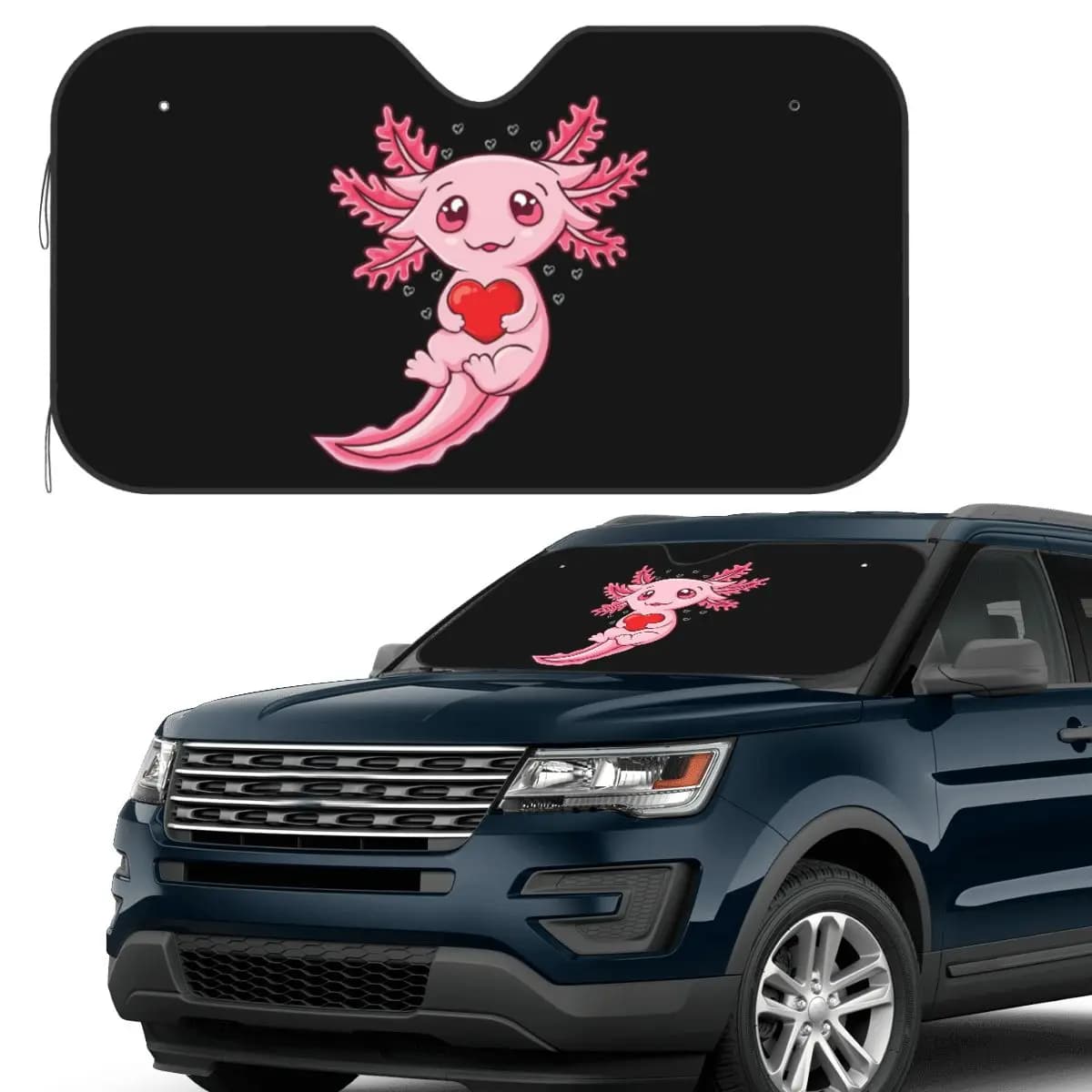 Axolotl Sea Animal Parasole Parabrezza Parabrezza anteriore per auto Finestra Parasole Accessori Coperture