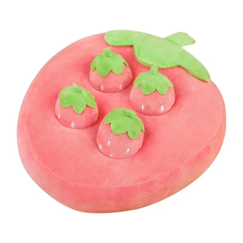 Strawberry Plush Cartoon Happy Fruit Park Pillow Picking Strawberry