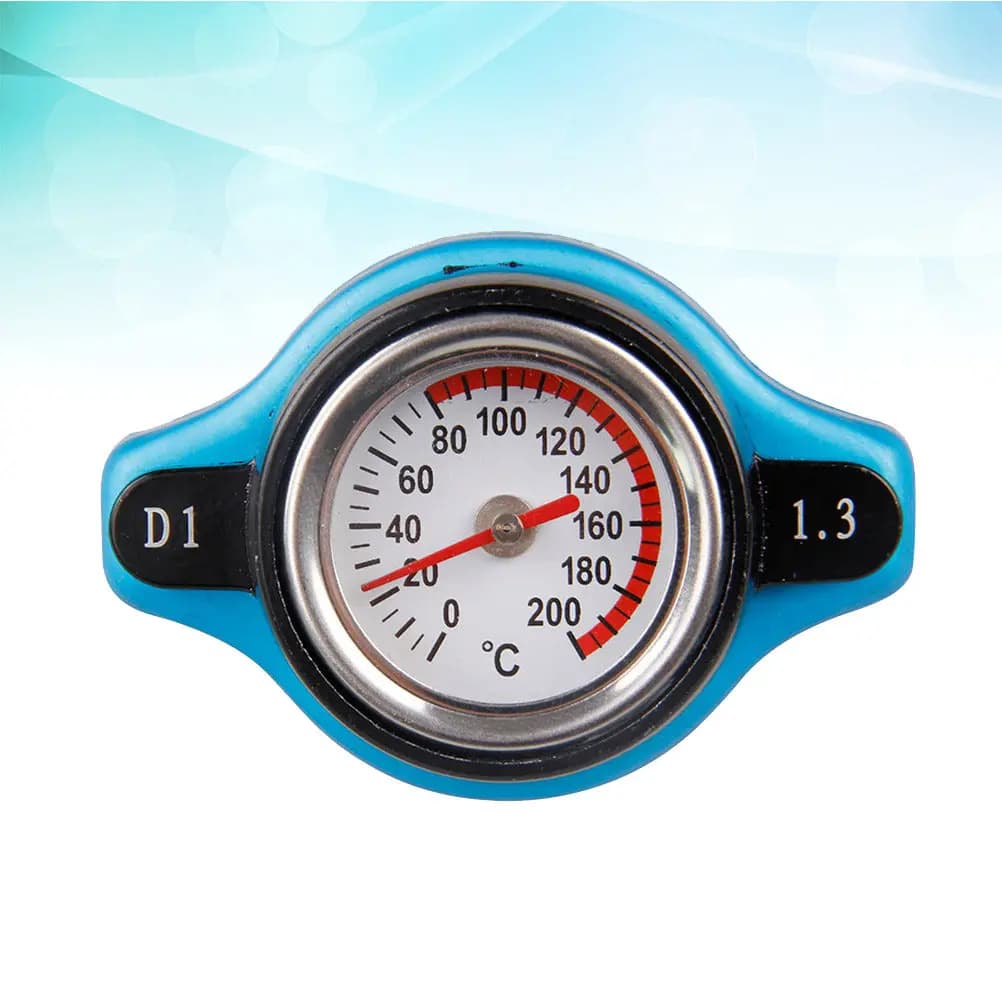 Tappo Serbatoio Acqua Auto 1.3 Bar con Indicatore Temperatura Acqua e Termometro 2 in 1 Tipo a Quadrante per Facile Ricarica Refrigerante