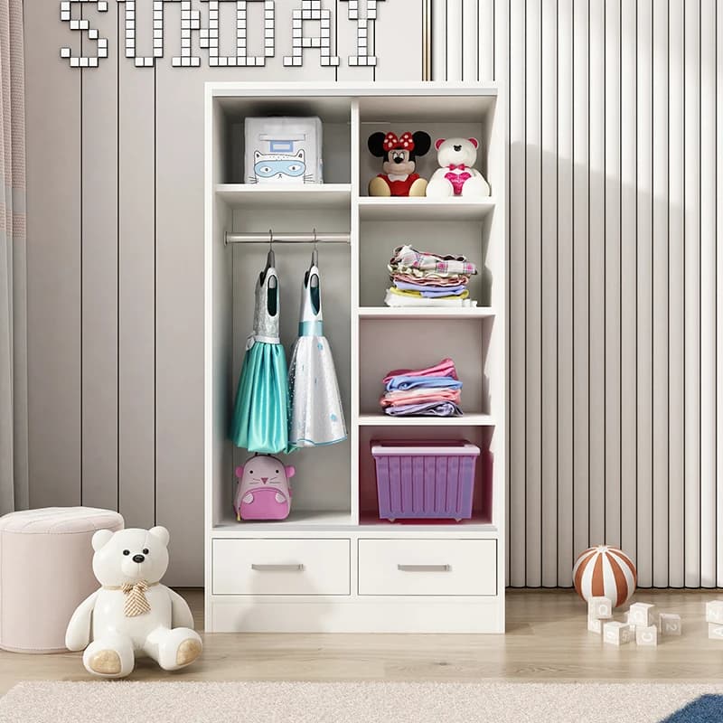Cassettiera Scaffale Armadio Organizzatore di stoccaggio Divisori per camera da letto Guardaroba Scaffali per armadi Mobili moderni in legno Ropero per camera