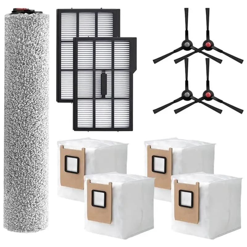 YCOC-Dust Collection Bag Filter Side Brush Ricambio per accessori per aspirapolvere robot Eufy Omni E25 E28