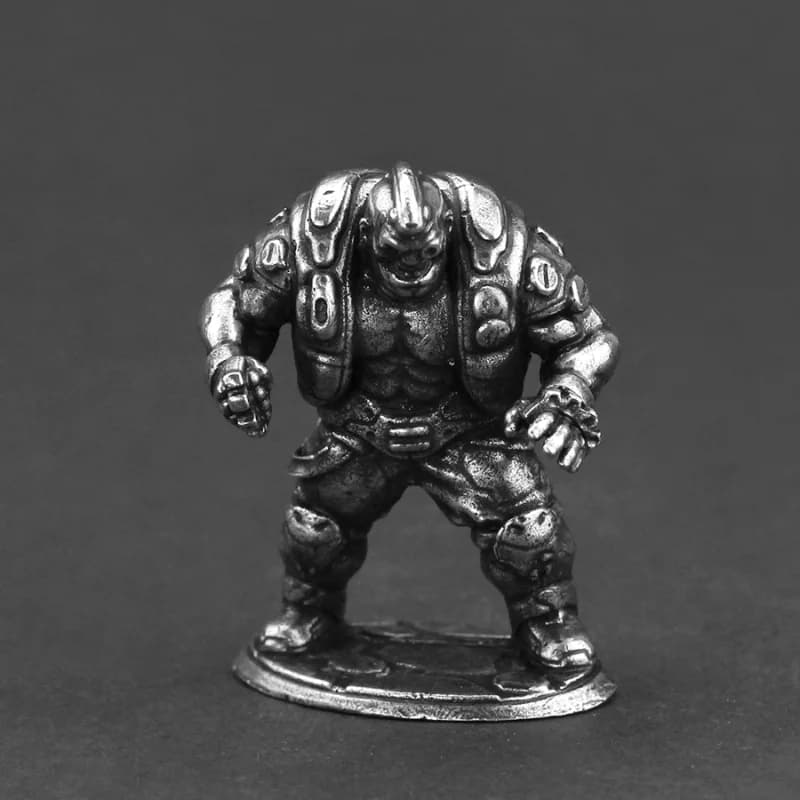 Accessori per ornamenti in miniatura in stile Cyberpunk in metallo Action Figures Gioco Pezzi degli scacchi Decorazione Desktop Modello regalo statico Giocattoli