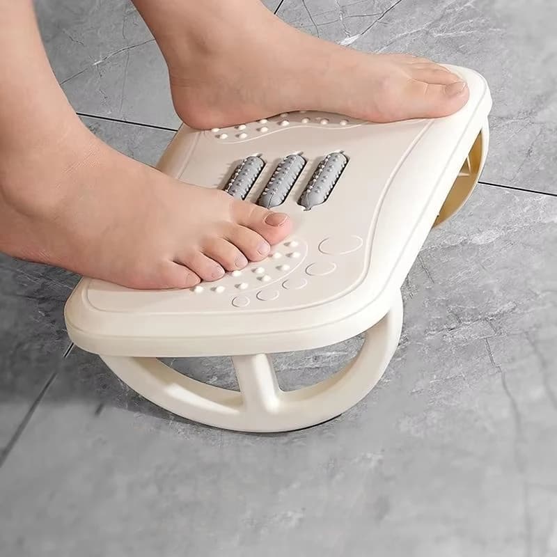 Home and Office Non-Slip Anti-Warping Plastic Footrest Stool Leg Artifact Under Table Massage Sofa Pedal